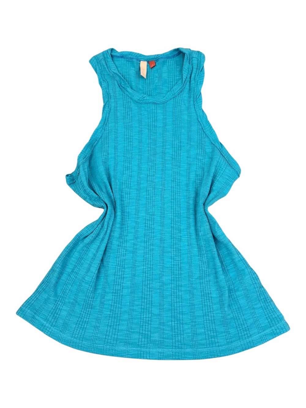 Blue Pilcro ribbed tank top #ribbed #basics